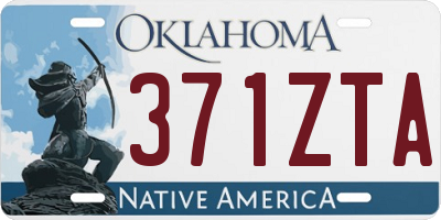 OK license plate 371ZTA