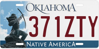 OK license plate 371ZTY