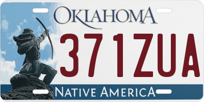 OK license plate 371ZUA