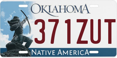 OK license plate 371ZUT