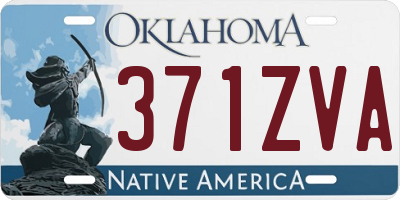 OK license plate 371ZVA