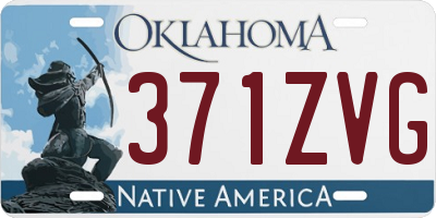 OK license plate 371ZVG