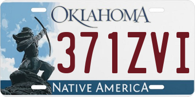 OK license plate 371ZVI