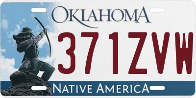 OK license plate 371ZVW