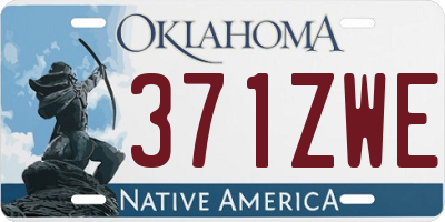 OK license plate 371ZWE