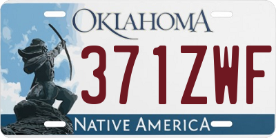 OK license plate 371ZWF
