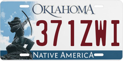 OK license plate 371ZWI