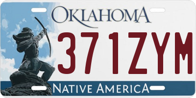 OK license plate 371ZYM