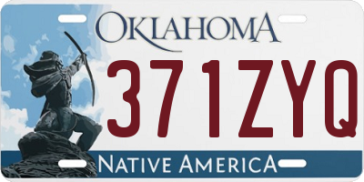 OK license plate 371ZYQ