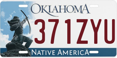 OK license plate 371ZYU