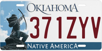 OK license plate 371ZYV