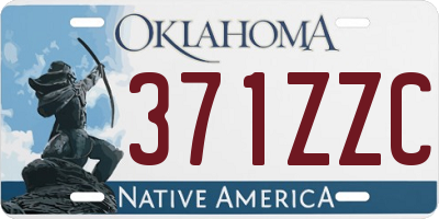 OK license plate 371ZZC