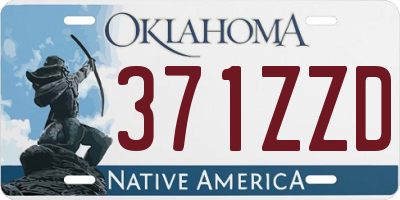 OK license plate 371ZZD