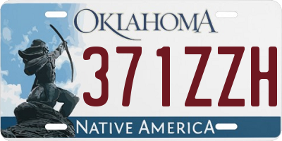 OK license plate 371ZZH