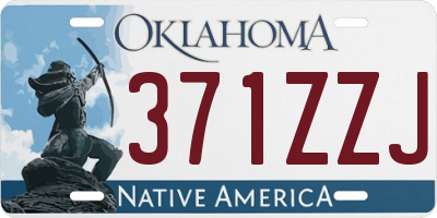 OK license plate 371ZZJ