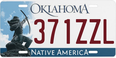 OK license plate 371ZZL