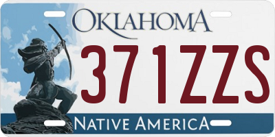 OK license plate 371ZZS