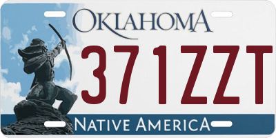 OK license plate 371ZZT