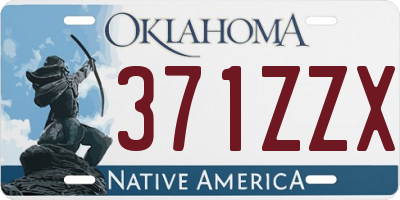 OK license plate 371ZZX