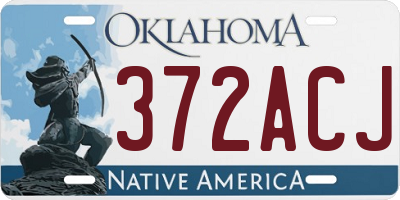 OK license plate 372ACJ