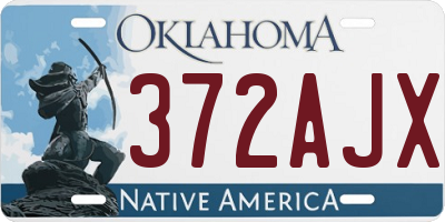 OK license plate 372AJX