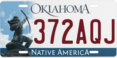 OK license plate 372AQJ