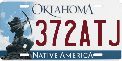 OK license plate 372ATJ