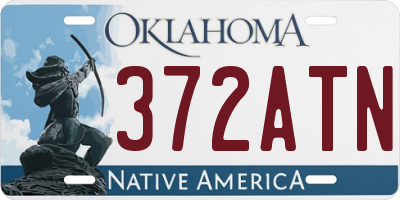 OK license plate 372ATN