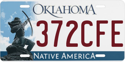 OK license plate 372CFE