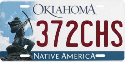 OK license plate 372CHS