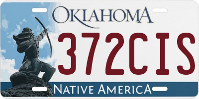 OK license plate 372CIS