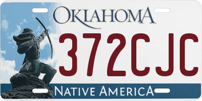OK license plate 372CJC