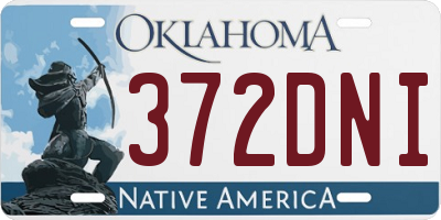 OK license plate 372DNI