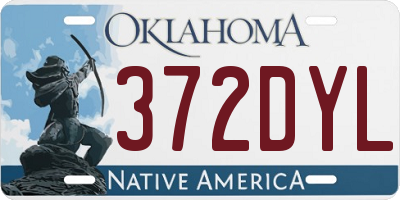 OK license plate 372DYL