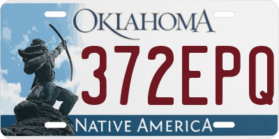 OK license plate 372EPQ