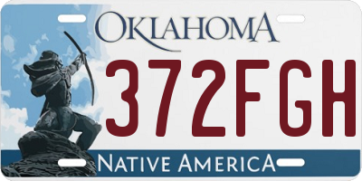 OK license plate 372FGH