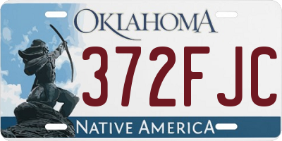 OK license plate 372FJC