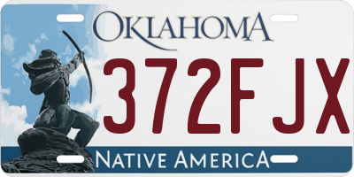 OK license plate 372FJX