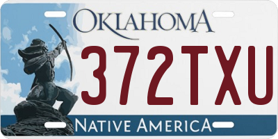 OK license plate 372TXU
