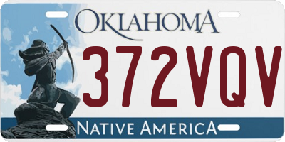 OK license plate 372VQV
