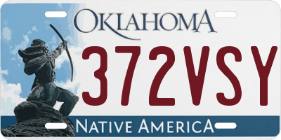 OK license plate 372VSY