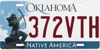 OK license plate 372VTH