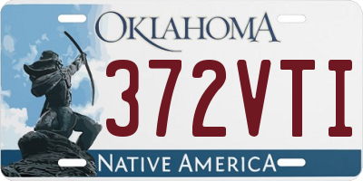 OK license plate 372VTI