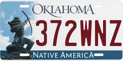 OK license plate 372WNZ