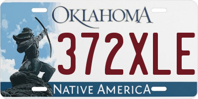 OK license plate 372XLE