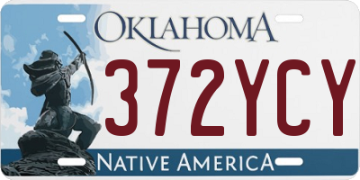 OK license plate 372YCY