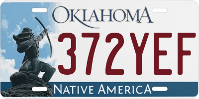 OK license plate 372YEF