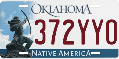 OK license plate 372YYO