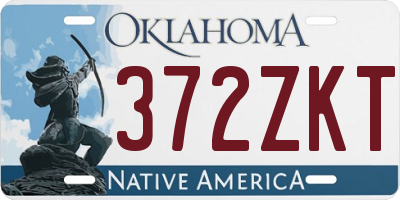 OK license plate 372ZKT