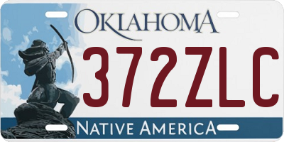 OK license plate 372ZLC